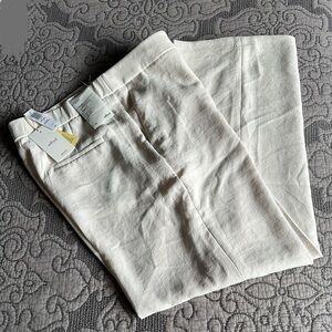 NWT Aritzia Wilfred Limitless full length/wide leg Crepette Pant in Light Birth